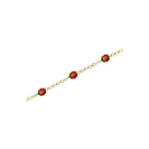 Baby Kinder Gelbgold Armband Mit Marienkäfer & Länge: 14 cm - GB-811
